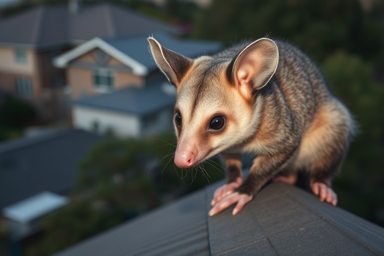 Possum in Cranbourne North residential area